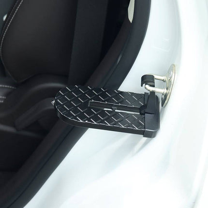 Autodeur Portier Daktrap Deurtrap Trappedaal Opvouwbare Klink Haak Voetplatform Trede met Hamer - VCTparts.nl