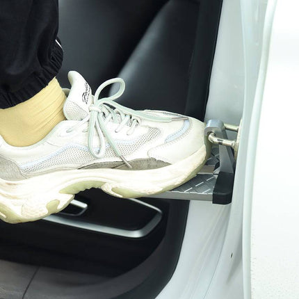 Autodeur Portier Daktrap Deurtrap Trappedaal Opvouwbare Klink Haak Voetplatform Trede met Hamer - VCTparts.nl