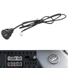 Inbouw 6-pin naar USB Verlangkabel Convertor 100cm Midden Console Dop voor Autoradio naar Telefoon [Verlengsnoer Interface] - VCTparts.nl