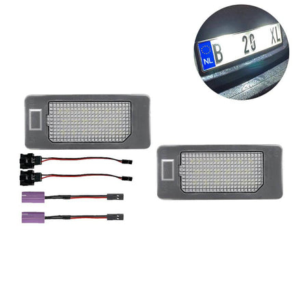 Kentekenplaatverlichting Audi Volkswagen Kenteken LED 6000K Wit - Geen Error (set) - VCTparts.nl