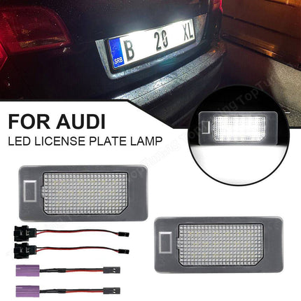 Kentekenplaatverlichting Audi Volkswagen Kenteken LED 6000K Wit - Geen Error (set) - VCTparts.nl