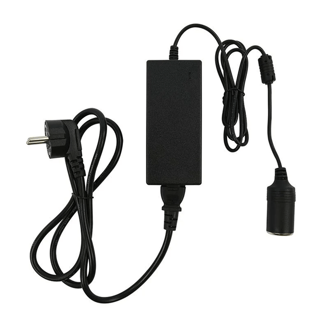 Omvormer 230V -12V Stekker naar Sigarettenaansteker Autoplug 60W 5A Converter Transformator - VCTparts.nl