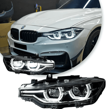 VCTparts LED Projector Koplamp Angel Eye - voor BMW 3 Serie F30 Halogeen Vervanger (2012–2019) - VCTparts.nl