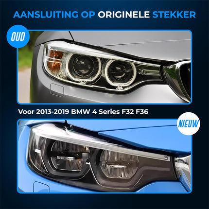 VCTparts LED Projector Koplamp Angel Eye - voor BMW 4 Serie F32/F36 (2016–2019) 6 - Pin Stekker - VCTparts.nl