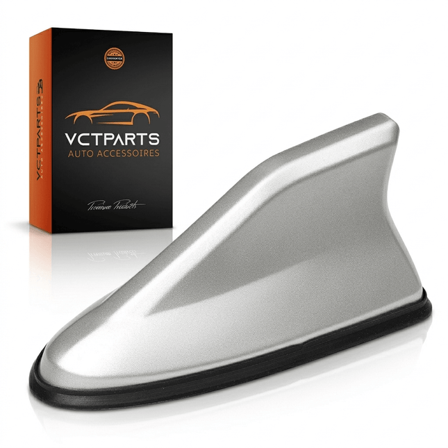 VCTparts VCTparts Universele Haaienvin Autoradio Antenne Grijs/Zilver - Sportief Modern Auto Design NORGOS 1