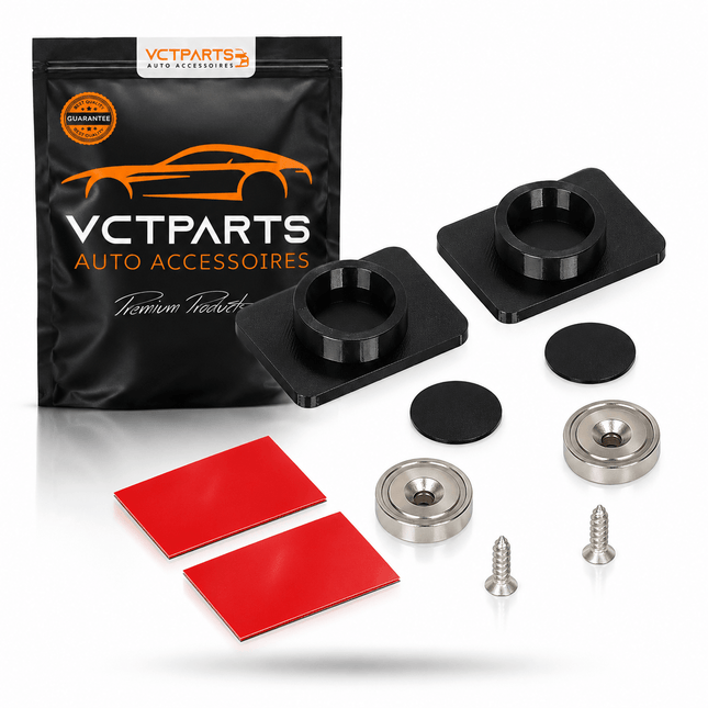 VCTparts VCTparts Magnetische Kentekenplaathouder Set - Zonder Boren, Snelle Montage, 10KG Sterke Magneet voor Kentekenplaat NORGOS 1
