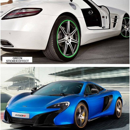 Velgen Bescherming Flexibele Decoratie Strip met Tape Rood (8 meter) - VCTparts.nl