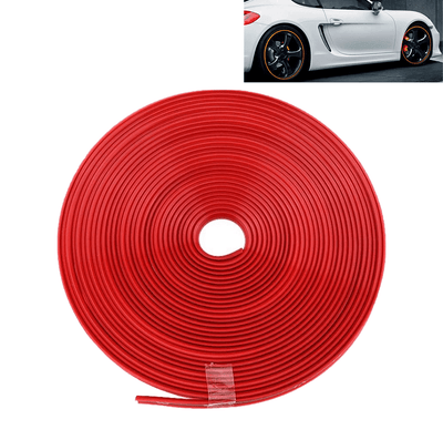 Velgen Bescherming Flexibele Decoratie Strip met Tape Rood (8 meter)