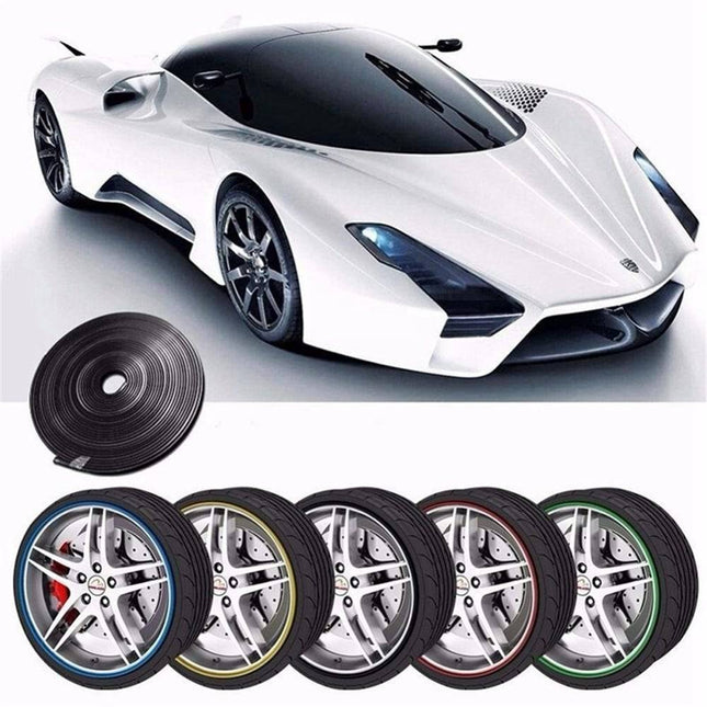 VCTparts Velgen Bescherming Flexibele Decoratie Strip met Tape Zwart (8 meter) NORGOS 2