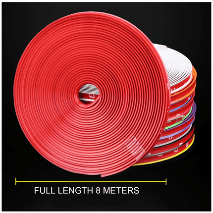 VCTparts Velgen Bescherming Flexibele Decoratie Strip met Tape Zwart (8 meter) NORGOS 4