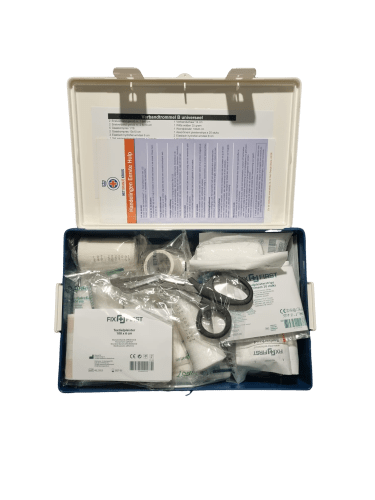 Verbanddoos B met Muurklem - CE Gecertificeerde Verband Koffer Trommel Universeel Complete Kit