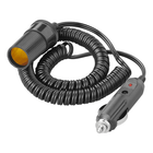 Verlengkabel voor Sigarettenaansteker 3m 12V 24V max. 3Amp. Krulsnoer - VCTparts.nl