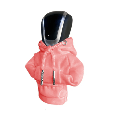 Versnellingspook Hoes Hoodie Versiering voor de Schakel Pook Knop - Roze [Trui Sweater]