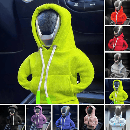 VCTparts Versnellingspook Hoes Hoodie Versiering voor de Schakel Pook Knop - Santa Kerst Xmas [Trui Sweater Kerstman Kerstmis Rood Wit] NORGOS 5