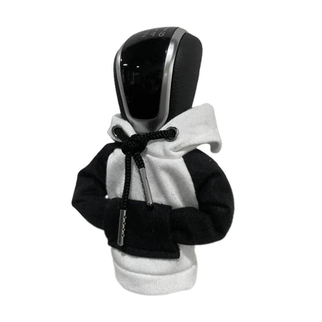 VCTparts Versnellingspook Hoes Hoodie Versiering voor de Schakel Pook Knop - Wit Zwart [Trui Sweater] NORGOS 4