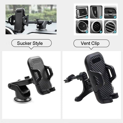 VCTparts Verstelbare Telefoon Houder Ventilatierooster Zwart NORGOS 3