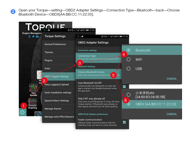 Vgate ELM327 OBD2 Bluetooth Diagnose Scanner – Geschikt voor BimmerCode & Torque – Auto Uitlezen via Android - VCTparts.nl