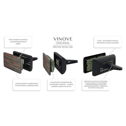 VINOVE VINOVE Autoluchtverfrisser PRESTIGE DAKAR EBONY WOOD AMiO 2