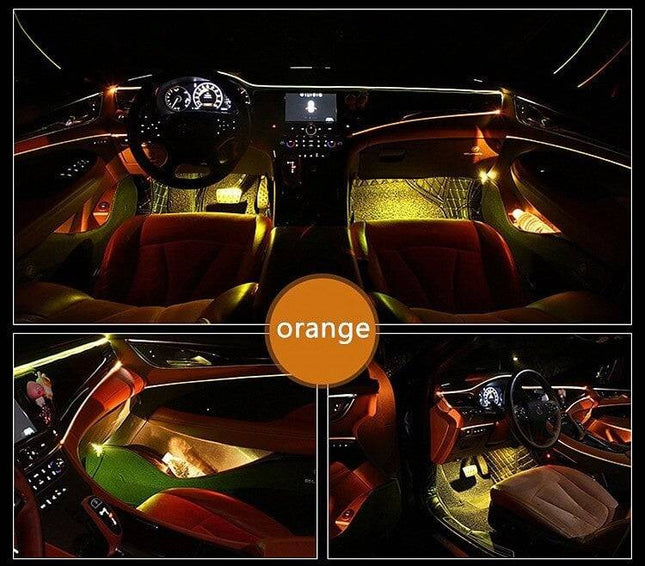 VCTparts Voertuig Universele Interieur Instapverlichting ledstrip 4 Strips voor Onder Stoel en Dashboard RGBW NORGOS 2