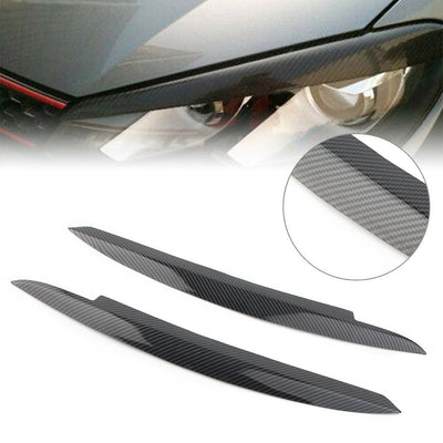Volkswagen Golf 6 Koplamp Booskijker Wenkbrauw Zwart(set)