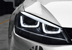 VCTparts Volkswagen Golf 7 Koplamp Booskijker Wenkbrauw Wit (set) NORGOS 5