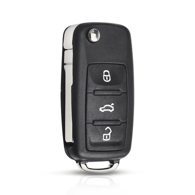 Volkswagen Klapsleutel Afstandsbediening Behuizing 3 Knop 1998-2010 (excl. chip)