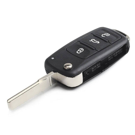 VCTparts Volkswagen Klapsleutel Afstandsbediening Behuizing 3 Knop 1998 - 2010 (excl. chip) NORGOS 2