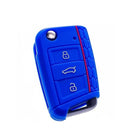 VCTparts Volkswagen Sleutel Hoes Siliconen Cover - Blauw [Golf 7 - Octavia A7] NORGOS 2