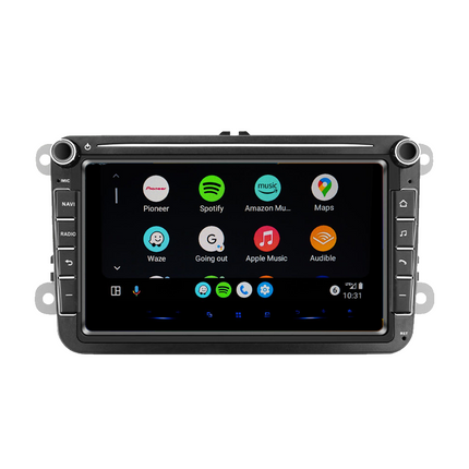CarPlay & Android Auto Radio voor VW Golf 5/6, Polo, Jetta, Passat, Touran, Tiguan, Leon, Octavia, Sharan – GPS Navigatie & Touchscreen – Inbouwen / Inbouwservice / Installatie - VCTparts.nl