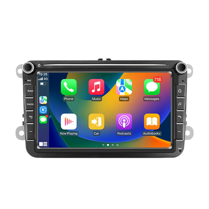 CarPlay & Android Auto Radio voor VW Golf 5/6, Polo, Jetta, Passat, Touran, Tiguan, Leon, Octavia, Sharan – GPS Navigatie & Touchscreen – Inbouwen / Inbouwservice / Installatie - VCTparts.nl