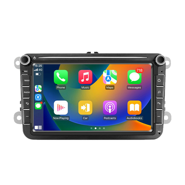 CarPlay & Android Auto Radio voor VW Golf 5/6, Polo, Jetta, Passat, Touran, Tiguan, Leon, Octavia, Sharan – GPS Navigatie & Touchscreen – Inbouwen / Inbouwservice / Installatie - VCTparts.nl