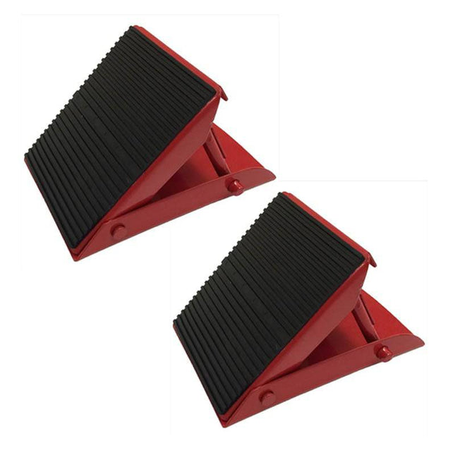 VCTparts Wielkeg Wielblok Klem Bandenstop Rolstopper Inklapbaar Metaal Set (2 stuks) PAT Europe 3