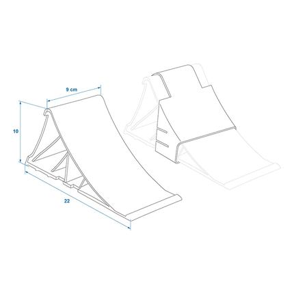 Wielkeg Wielblok Klem Bandenstopper Rolstopper Incl. Houder Kunststof Zwart - VCTparts.nl