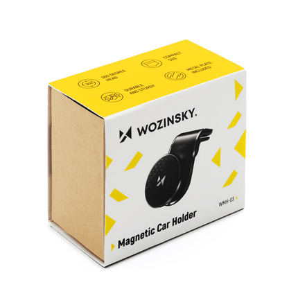 Wozinsky Wozinsky Auto Telefoonhouder Draaibare Magnetische 360º Ventilatierooster Clip Zwart Hurtel 8