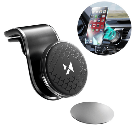 Wozinsky Wozinsky Auto Telefoonhouder Draaibare Magnetische 360º Ventilatierooster Clip Zwart Hurtel 10