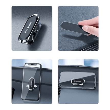 Wozinsky Wozinsky Auto Telefoonhouder Magnetisch Autodashboard 360º Zelfklevend Ovaal Zwart Hurtel 6