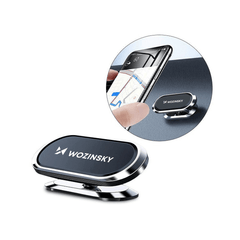 Wozinsky Wozinsky Auto Telefoonhouder Magnetisch Autodashboard 360º Zelfklevend Ovaal Zwart Hurtel 1
