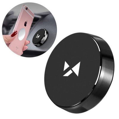 Wozinsky WMH-02 Magnetische Telefoonhouder Dashboard Auto - Zwart Zelfklevend Ronde Dashboardbevestiging