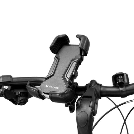 Wozinsky Wozinsky Universele Sterke Telefoonhouder voor Fiets / Motor / Scooter Extra Stevig Zwart Hurtel 1