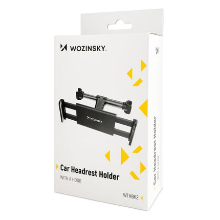 Wozinsky Wozinsky Verstelbare Tablet of Telefoon Hoofdsteunhouder met Hanger Zwart Hurtel 5
