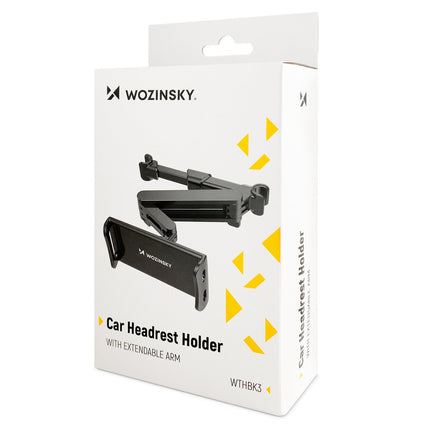 Wozinsky Wozinsky Verstelbare Tablet of Telefoon Hoofdsteunhouder Zwart Hurtel 6