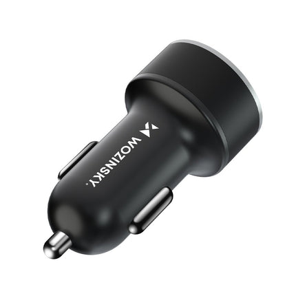 Wozinsky Wozinsky WDCCAC USB C USB A 36W Autolader Snellader met Display Zwart Hurtel 5