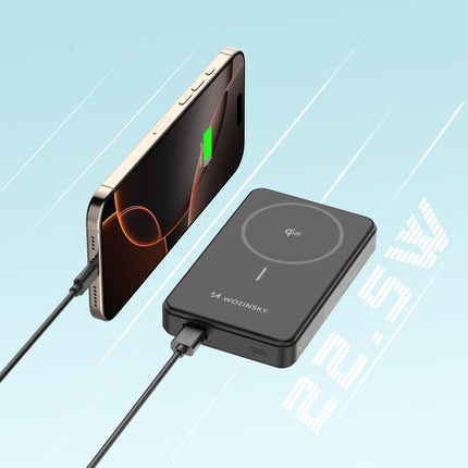 Wozinsky Wozinsky WLWP - 10KA0Y3S 22.5W PD Qi2 Powerbank 10000mAh met Stand Zwart Hurtel 5