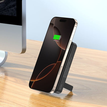 Wozinsky Wozinsky WLWP - 10KA0Y3S 22.5W PD Qi2 Powerbank 10000mAh met Stand Zwart Hurtel 11
