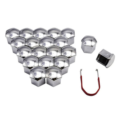 Zilveren Wielbout Wielmoer Doppen Beschermende Afdekkapjes 20 stuks - 19mm (set)