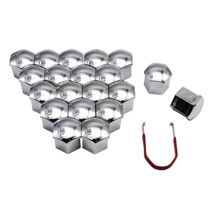 VCTparts Zilveren Wielbout Wielmoer Doppen Beschermende Afdekkapjes 20 Stuks 21mm Set - Velgbescherming en Strakke Uitstraling NORGOS 5